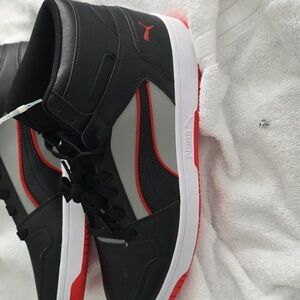 Puma  Black and Red Sneakers